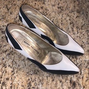 Mario Valentino Leather Vintage Heels
